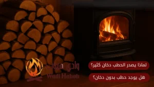 لماذا يصدر الحطب دخان كثير؟