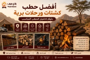 أفضل حطب كشتات ورحلات برية | دليلك لاختيار الحطب المناسب