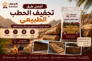 أفضل طرق تجفيف الحطب الطبيعي (أسرار الخبراء)